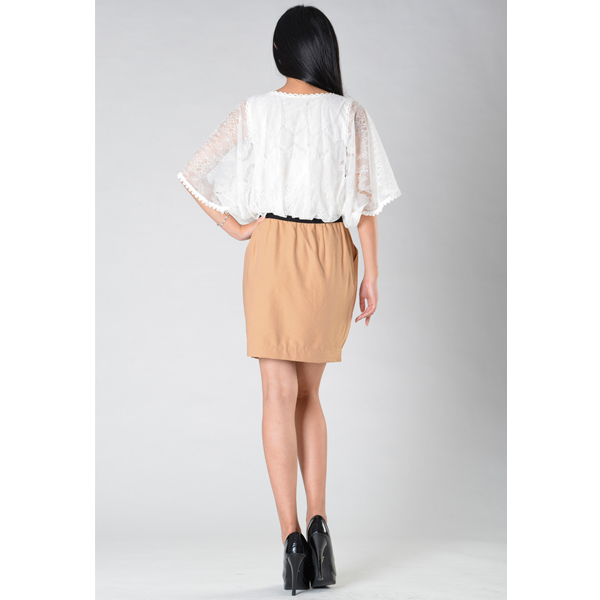 SY008撞厘士連衣裙背面效果 SY008撞厘士連衣裙背面效果