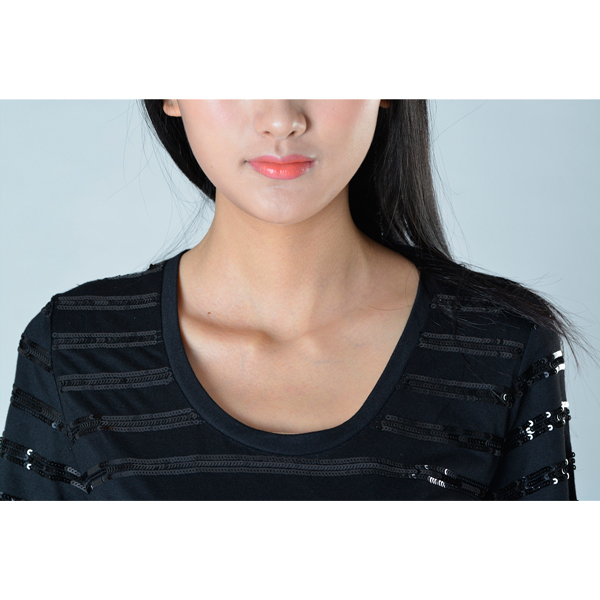 SY013針織車珠片短袖細節(jié)圖 SY013針織車珠片短袖細節(jié)圖